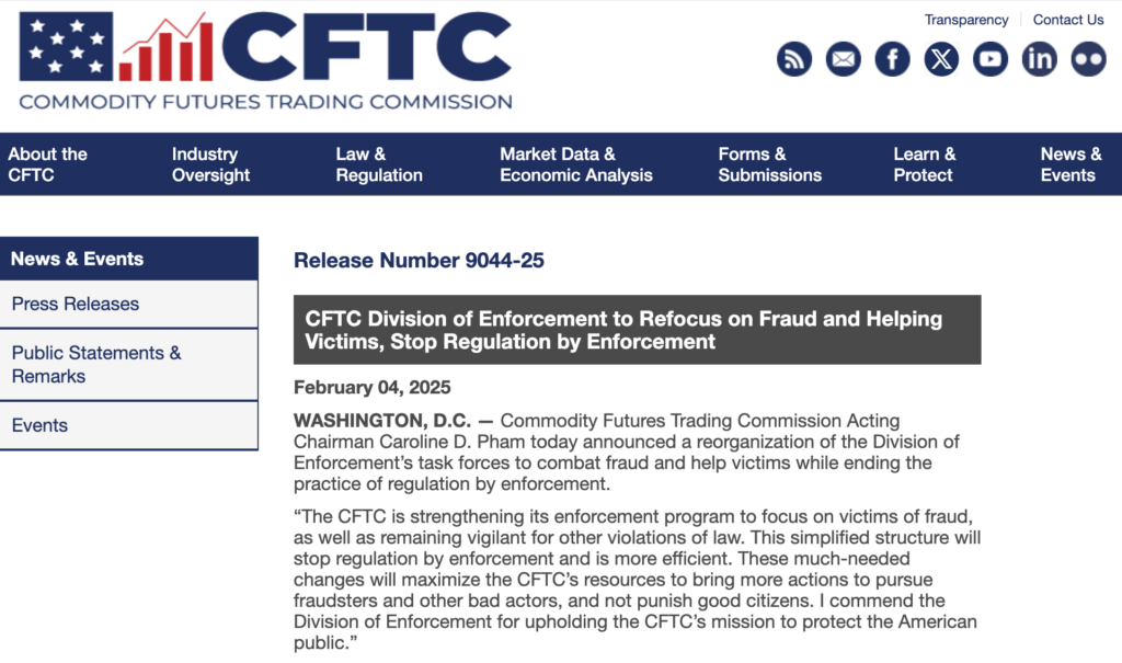 CFTC Shifts Focus to Combat Fraud